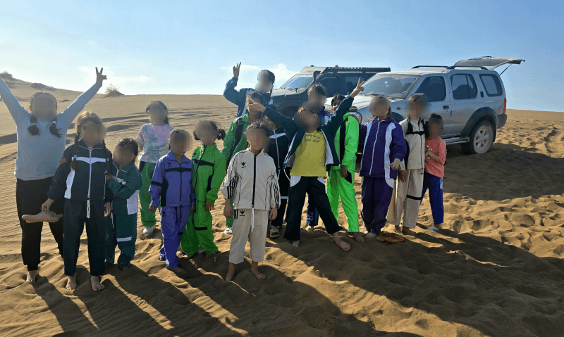 اردوی طبیعت‌گردی کودکان مهرآفرین در کویر مرنجاب برگزار شد