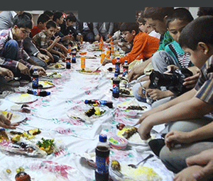 Eftar celebration of white heart and youth community of Mehrafarin community
