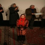 Fatemeh Motamed Aria, standing next to Mehrafarin always as an ambassador  عکس